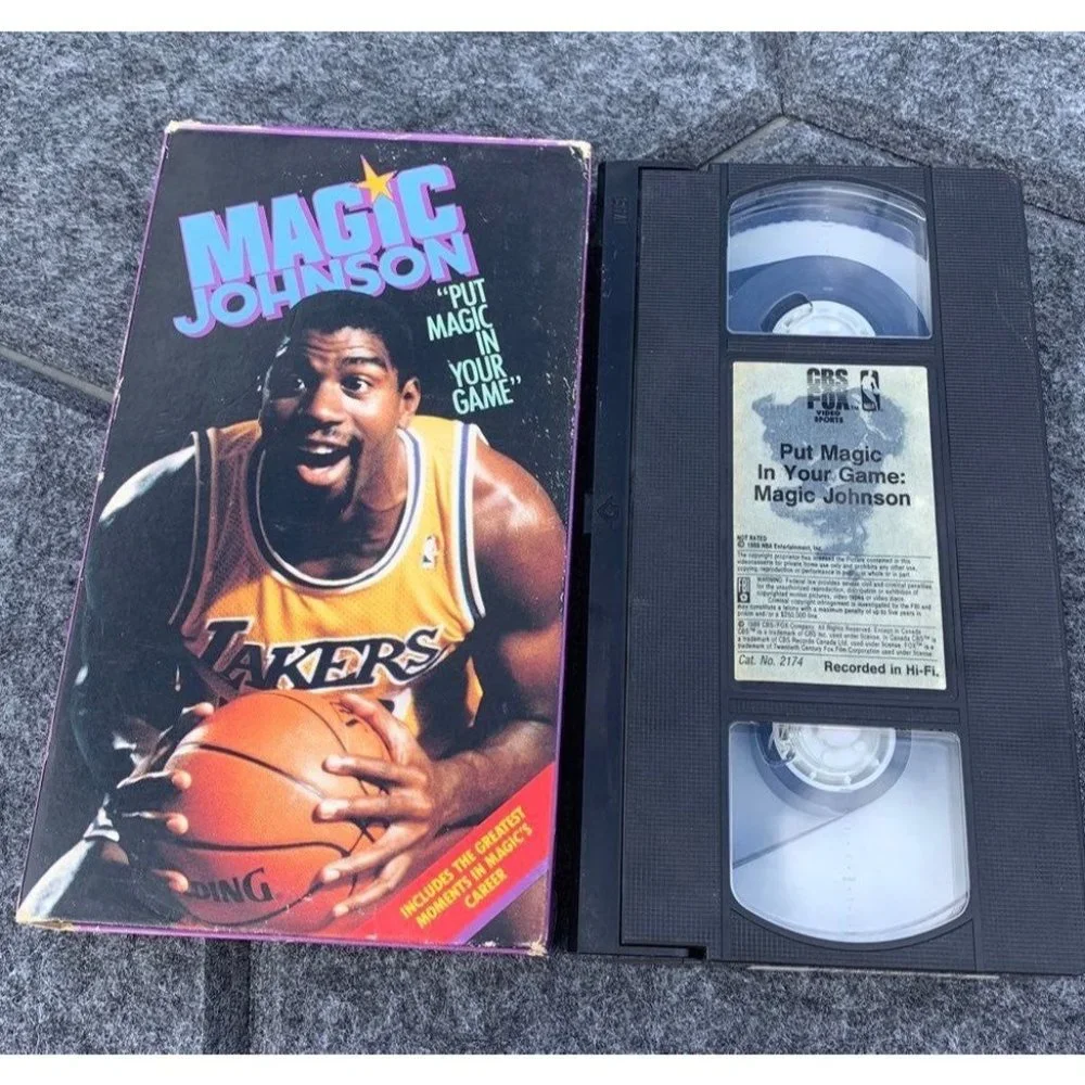 Vintage NBA Magic Johnson put magic in your game VHS tape 1989 vhs sports
